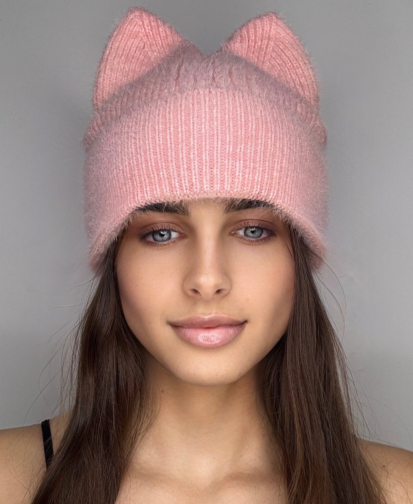 Pink Ice Kitty Beanie