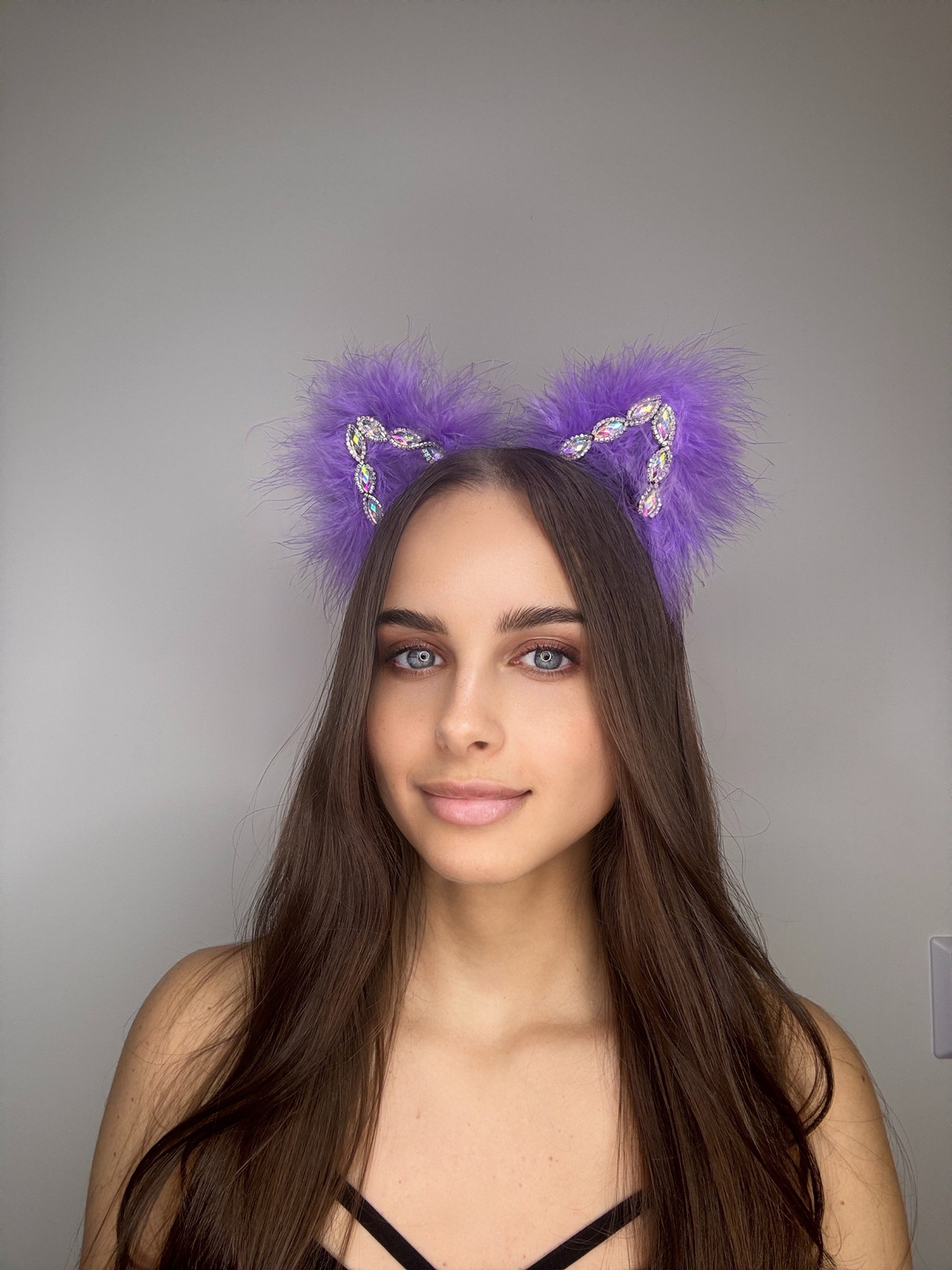 Purple Sparkle Princess Kitty