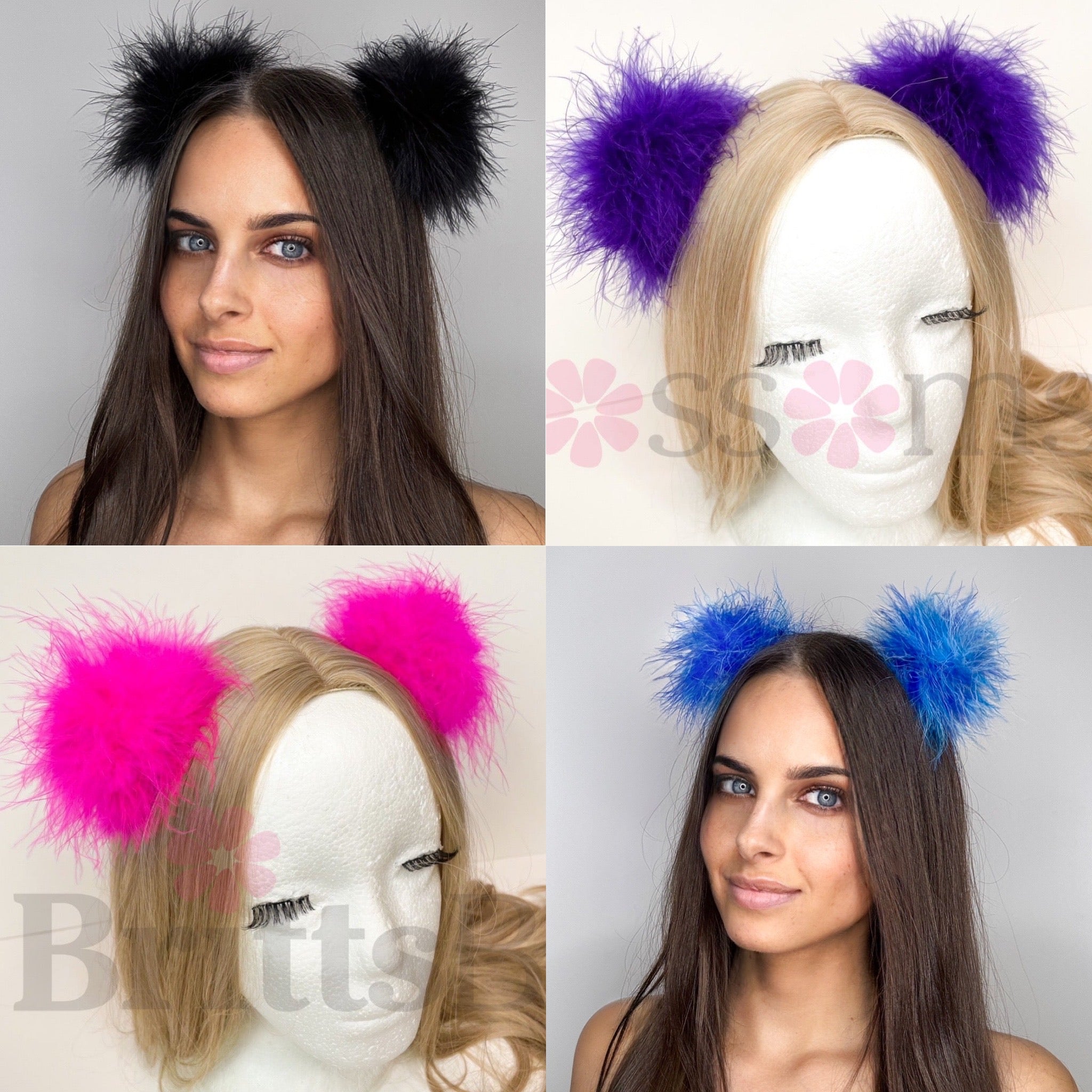 Stash Fluff Hair Clips