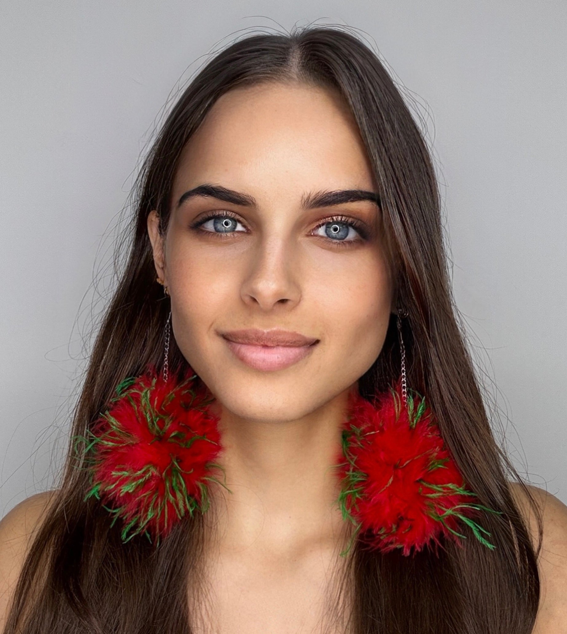 Christmas Fluff Earrings