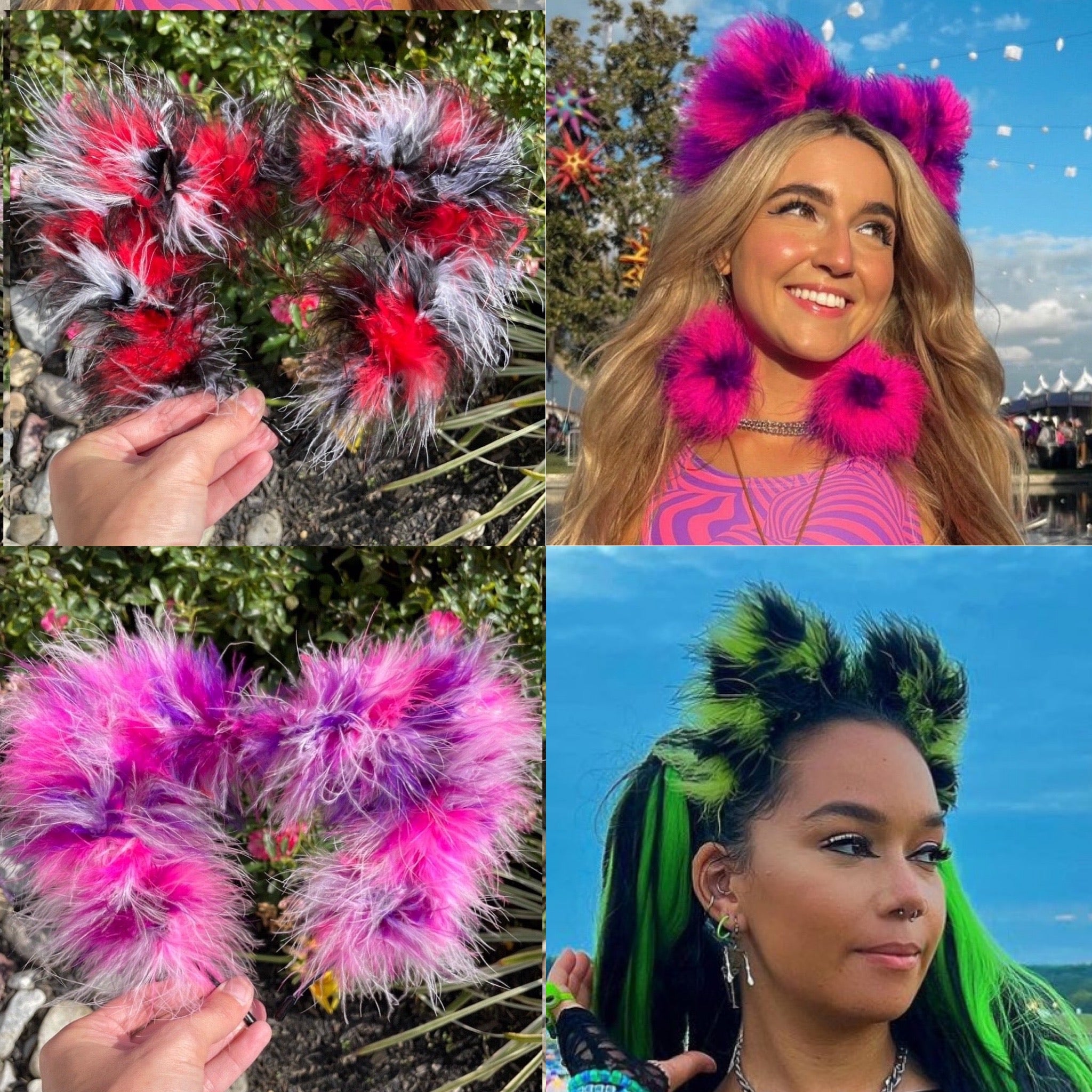 Mixed Fluff Kitty Ears