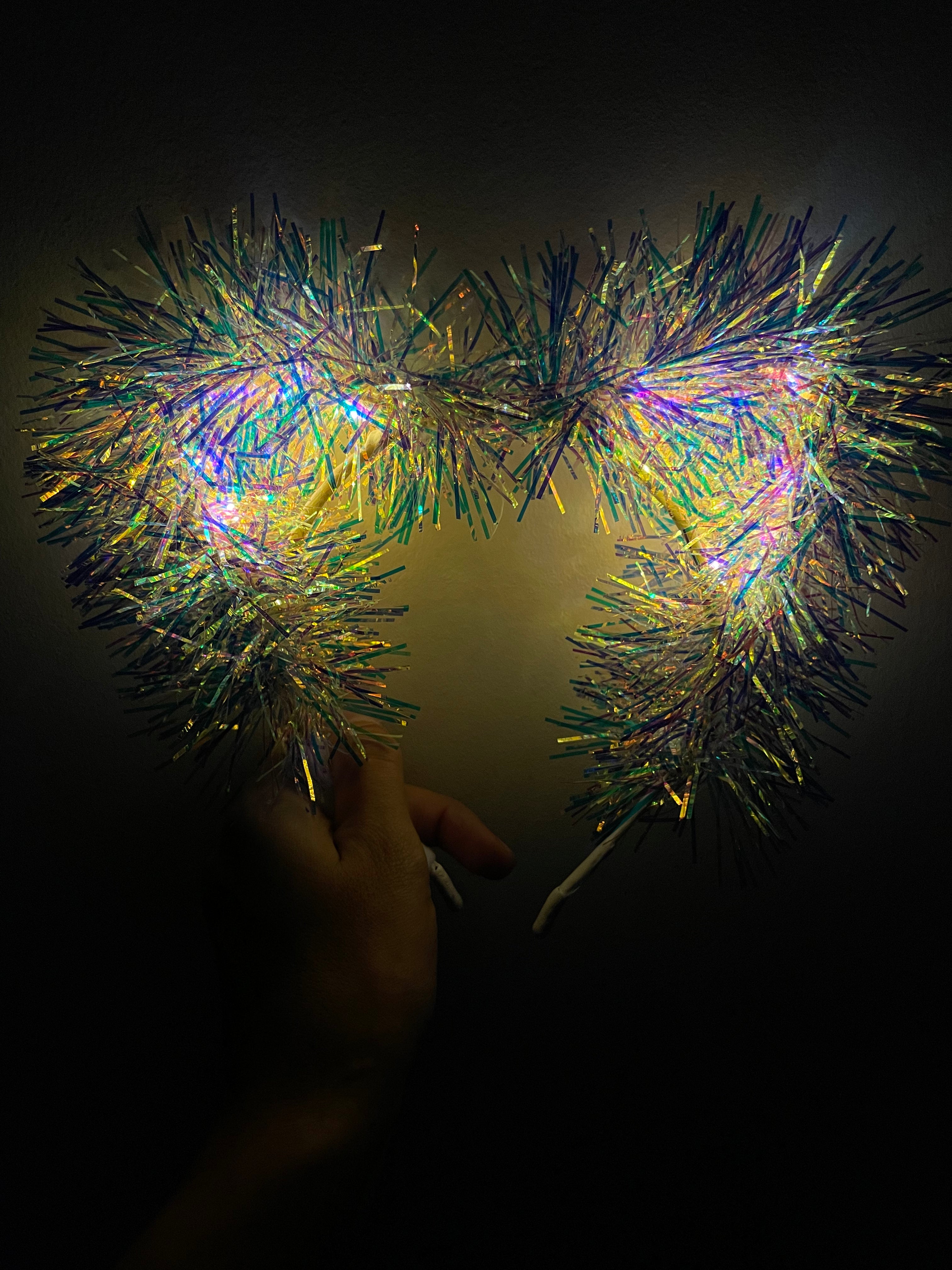 Light Up Tinsel Kitty