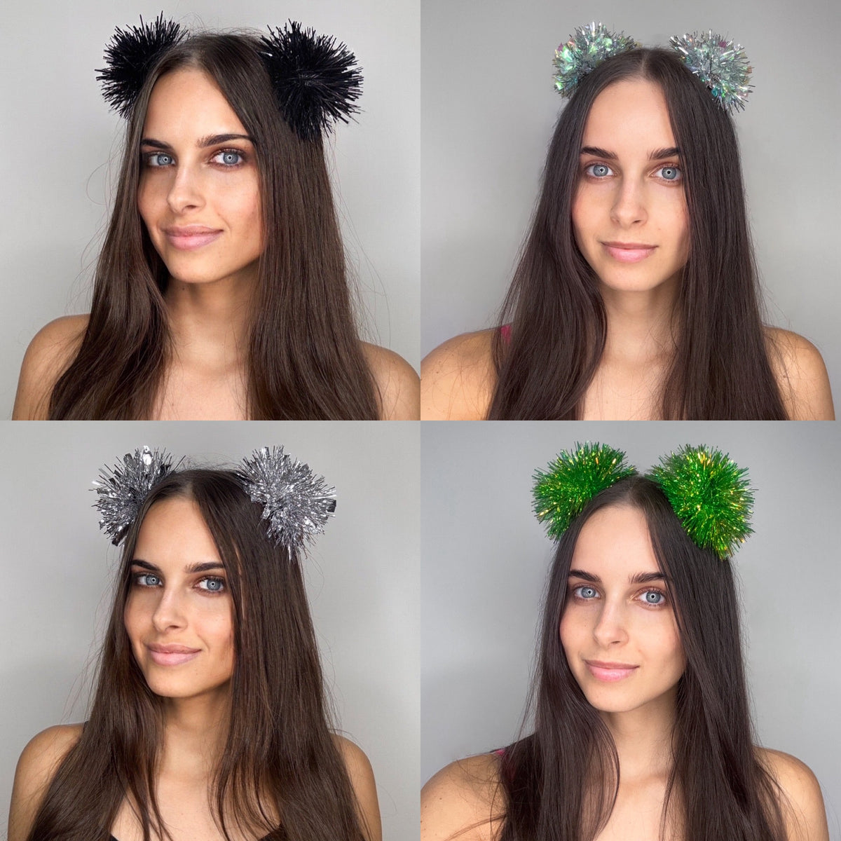 Tinsel Hair Clips