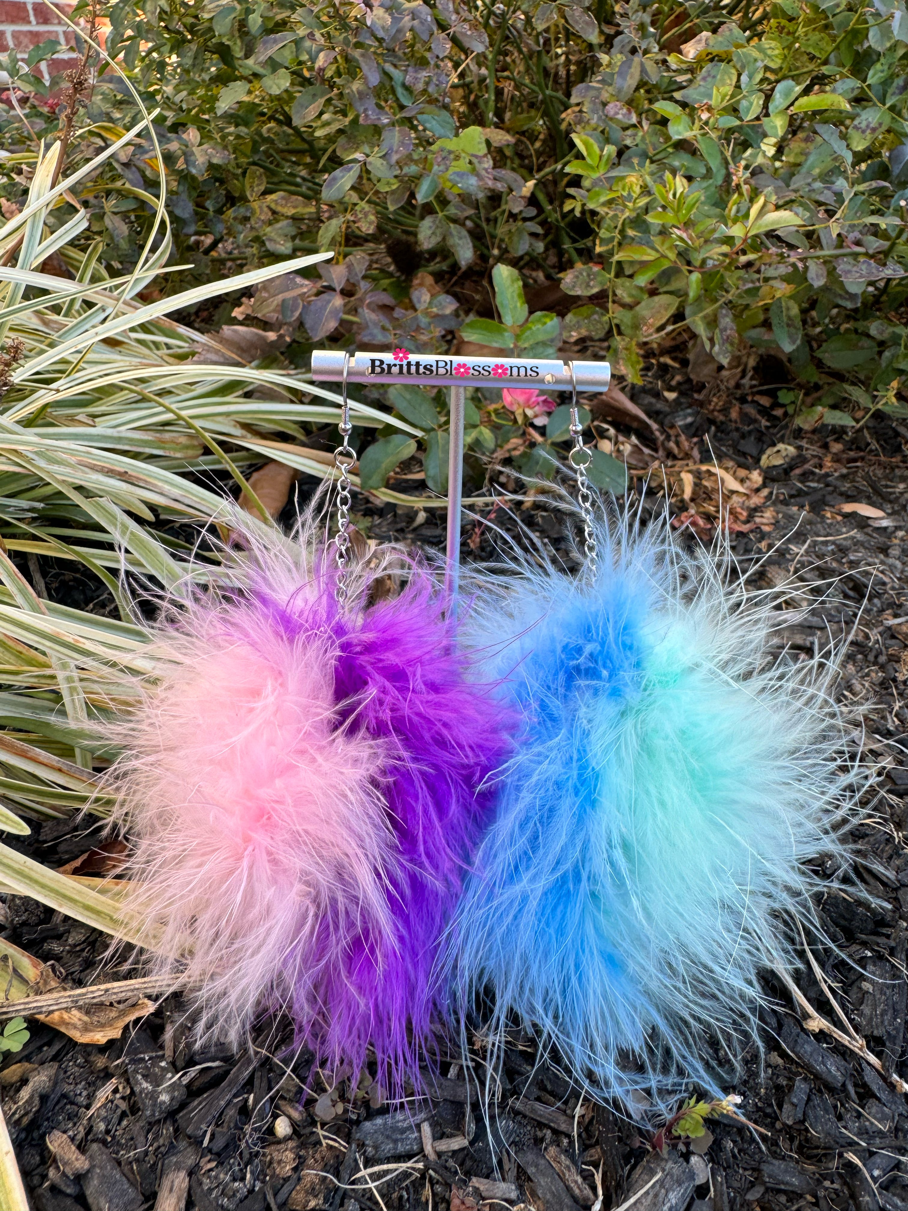 Pastel Princess Fluff Earrings