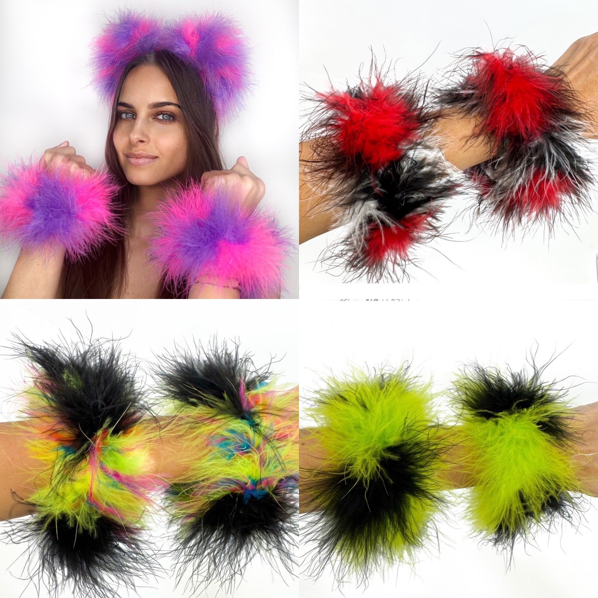 Mixed Fluff Cuffs
