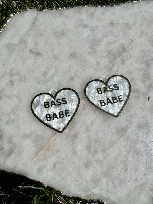 Bass Babe Hoops Or Charms
