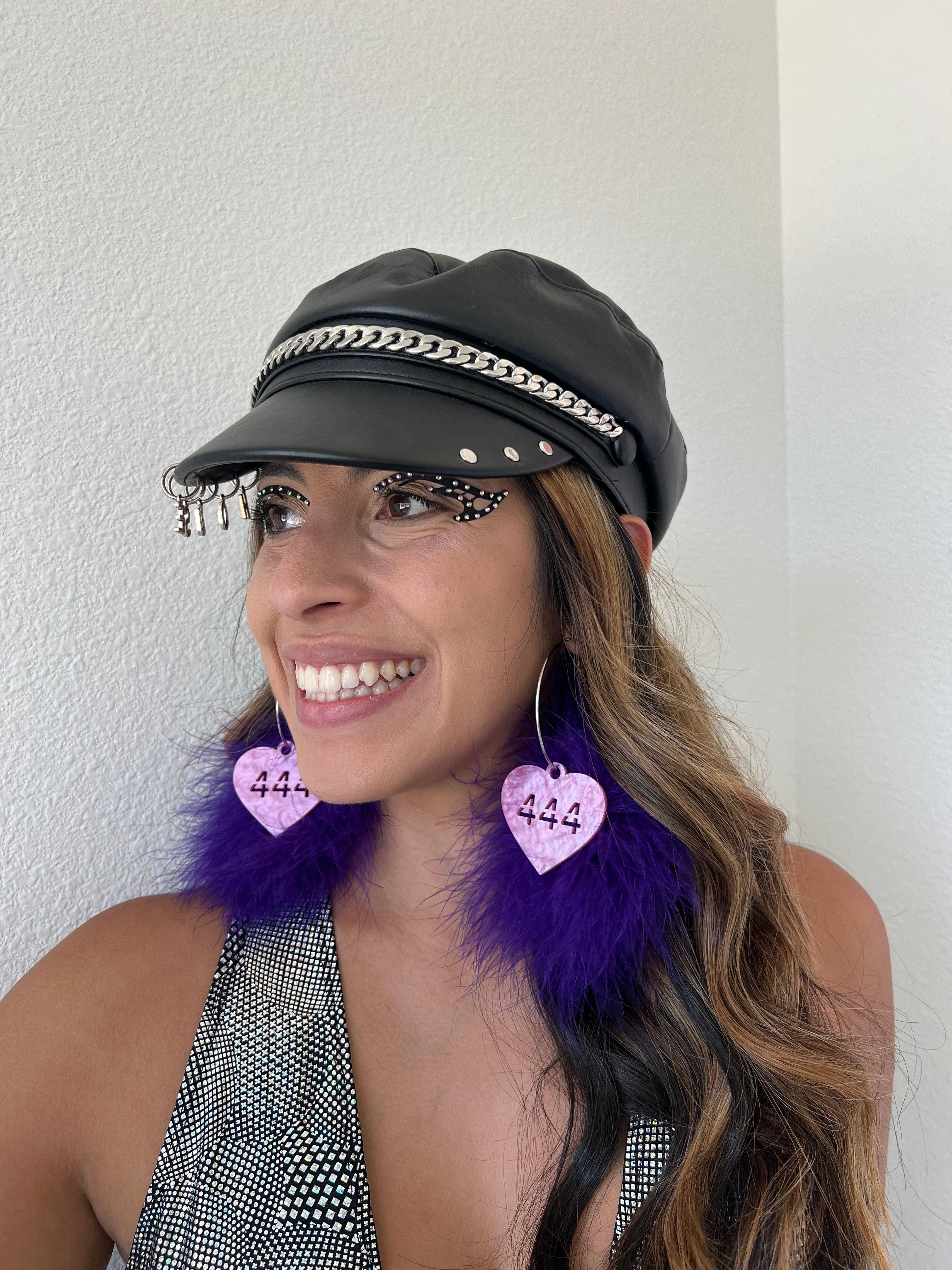 Angel Number Hoops (choose fluff color)