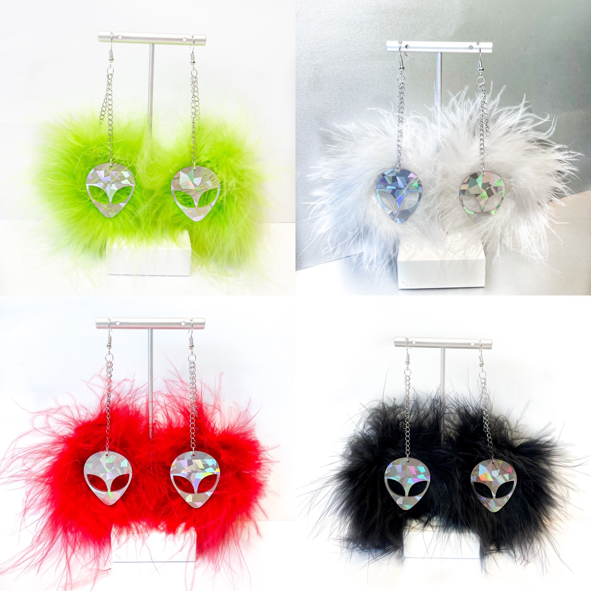 Alien Fluff Earrings