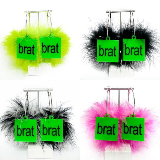 BRAT Fluff Hoops/Charms