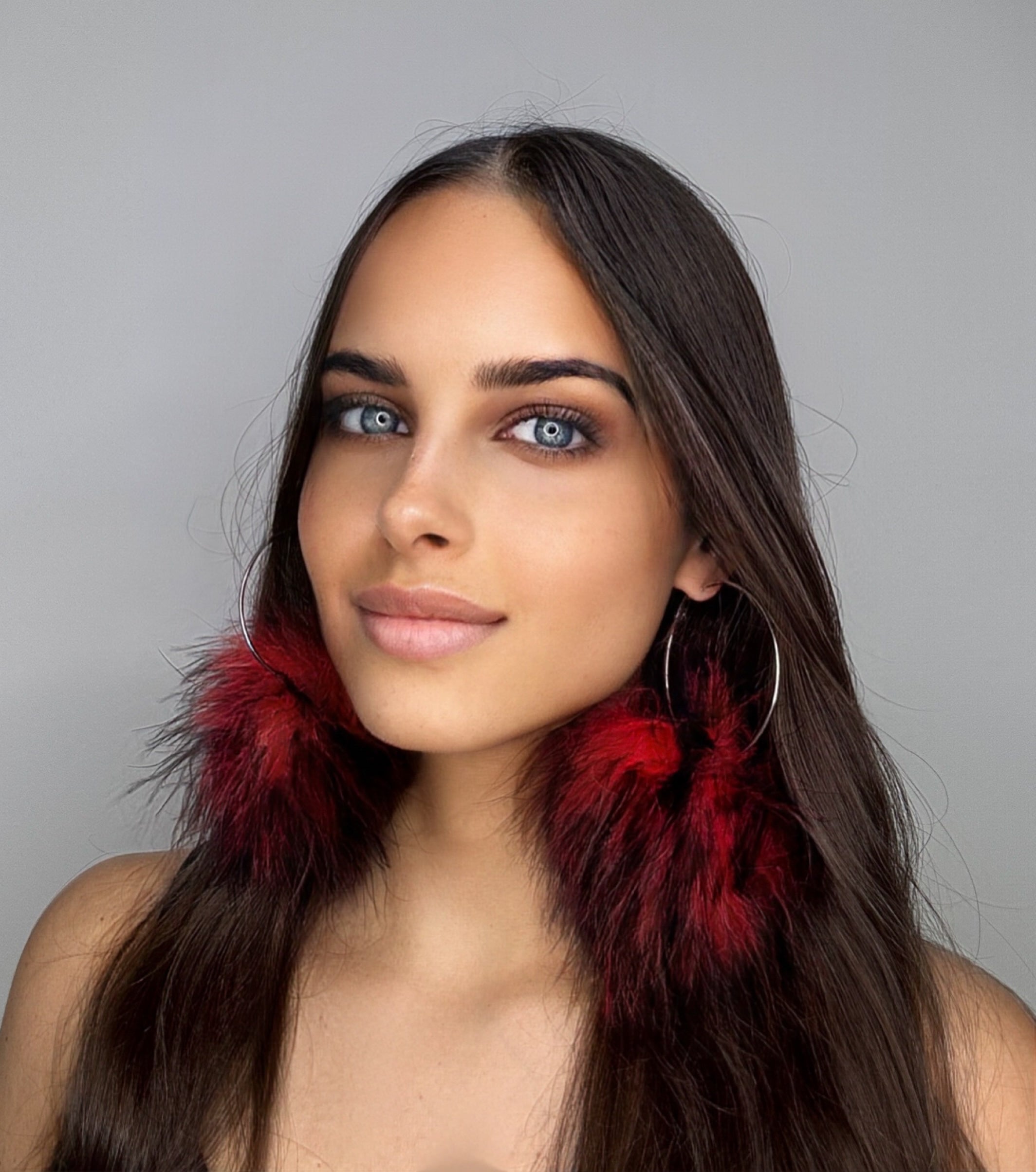 PREMADE Devil Fluff Hoops
