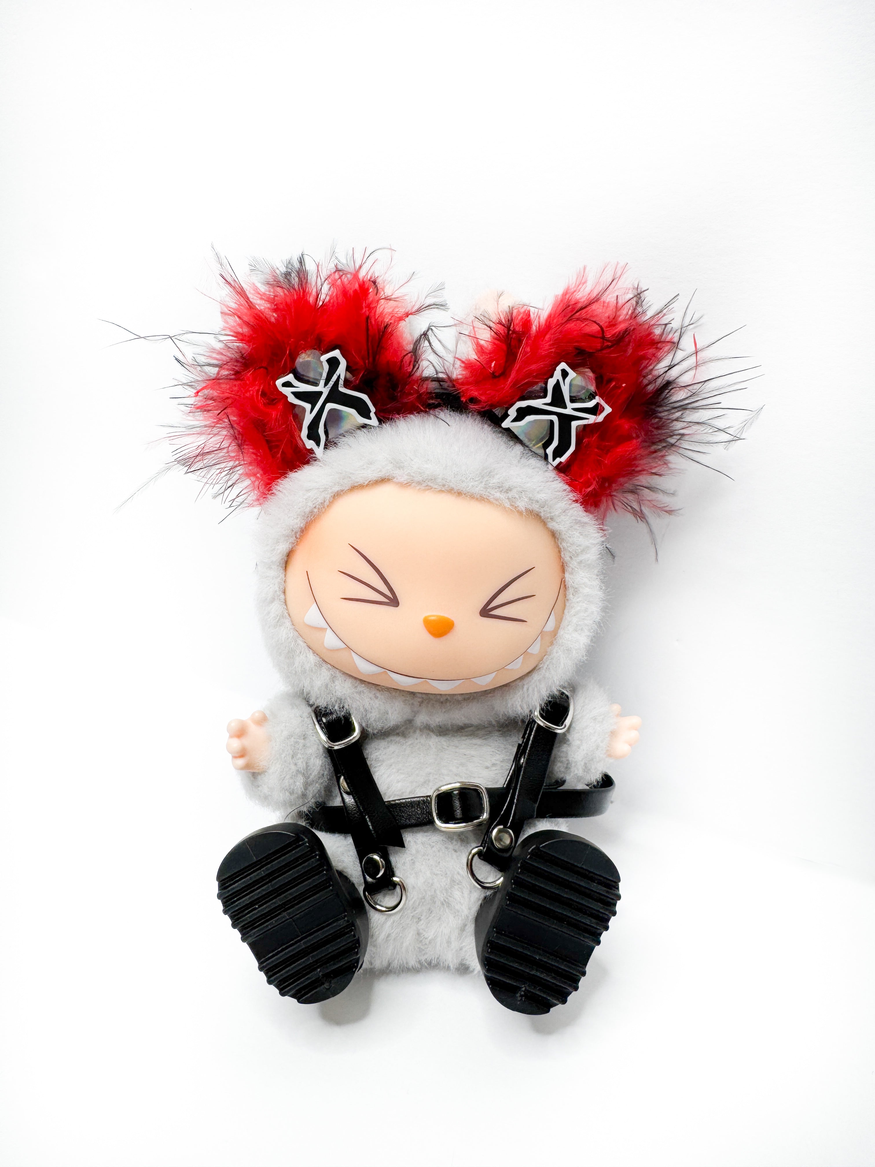 X Labubu Devil Fluff Kitty Ears