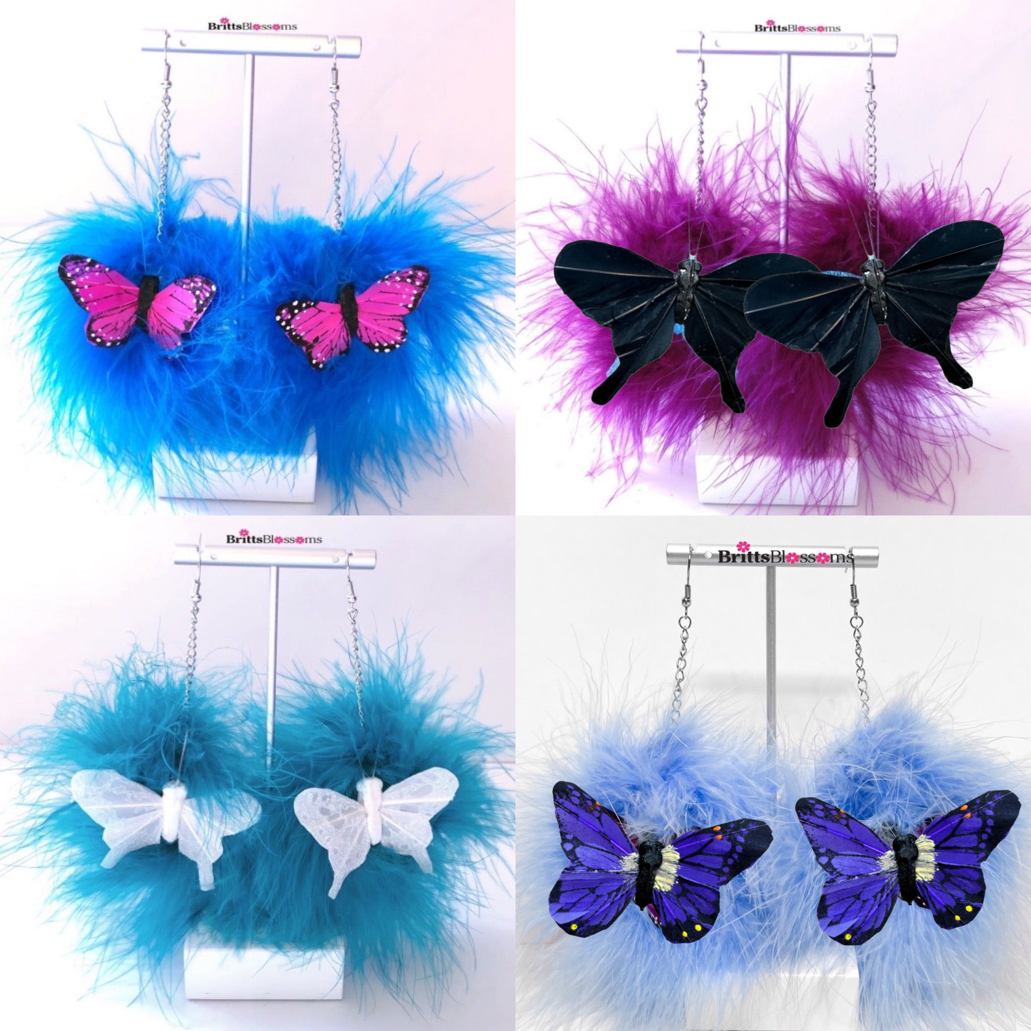 Butterfly Fluff Earrings