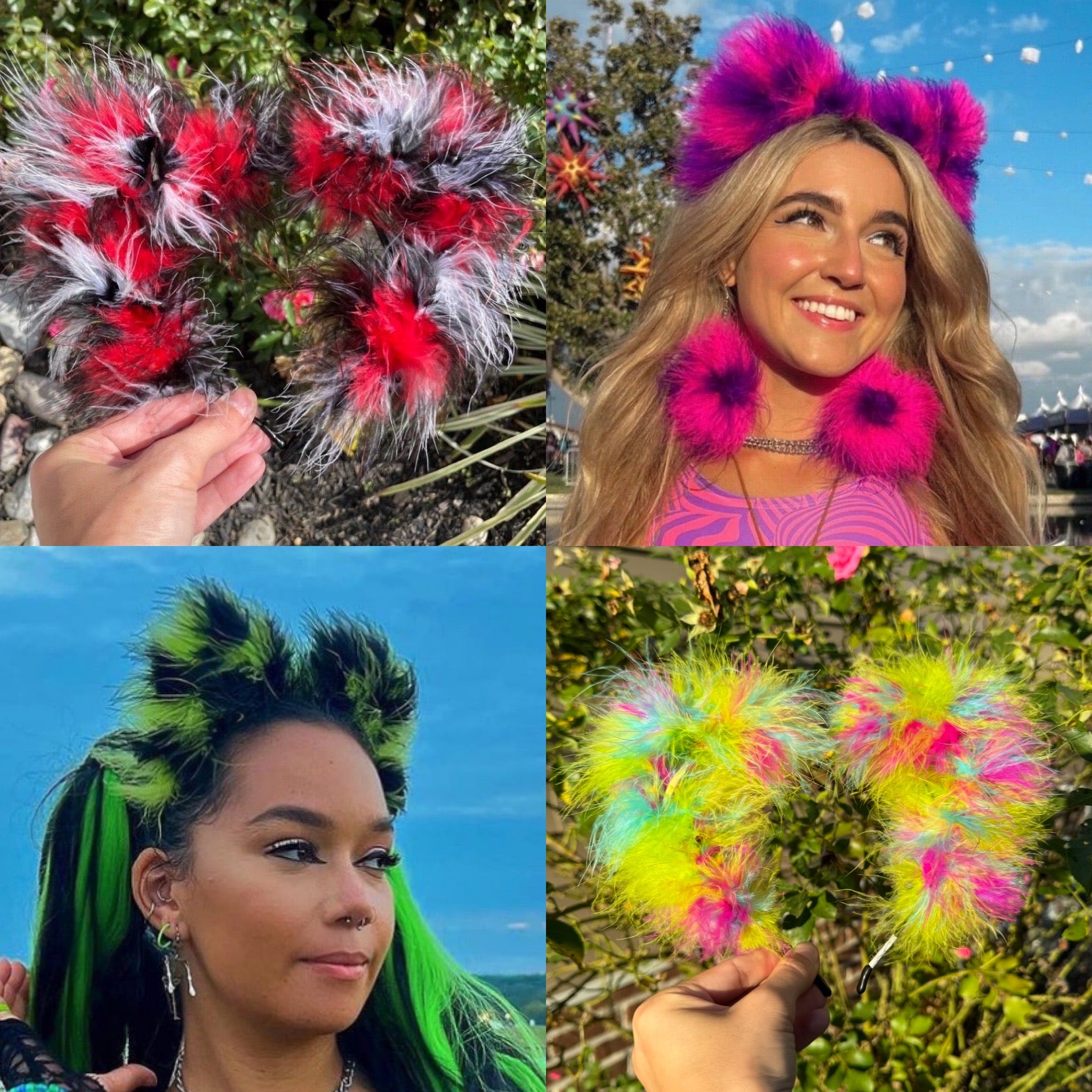 Mixed Fluff Kitty Ears