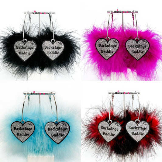 Backstage Baddie Fluff Hoops/Charms (choose Fluff color)